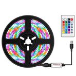 Mihaly USB Kısılabilir RGB Renkli LED Şerit Işık IR Uzaktan Kumandalı 16 Renk ve 4 Aydınlatma Modu 4m 240LED Halat Işık TV Bilgisayar Masaüstü Arka Plan Ev Mutfak Dekoratif Aydınlatma