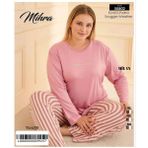 Mihra 50802 Kadın Battal Milan O Yaka Pijama Takımı