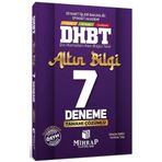 Mihrap Yayınları - DHBT Tüm Adaylar Altın Bilgi 7 Deneme Çözümlü