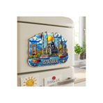 Mihristore İstanbul Temalı Silikon Buzdolabı Süsü Magnet Hediyelik Magnet