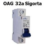 MiiMTicaret 1 Adet Oag 32 Amper Sigorta-32 Amper Tekli SIGORTA-1X32 Amper