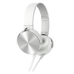 Miiq2 Extra Bass Mdr-Xb450 Mikrofonlu Kablolu Kulaklık Beyaz