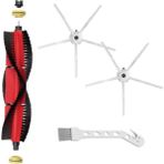 Mija Roborock S5 Max Uyumlu 4 Parça Yedek Filtre Fırça Seti Beyaz