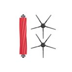 Mija Roborock S7 Sonic Mopping Uyumlu 3 Parça Yedek Filtre Fırça Seti Siyah, Siyah 701044S7S