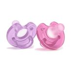 MijnNami Soother Emzik, NICU için uygundur, prematüre bebekler ve yenidoğanlar için emzik, %100 silikon emzik, 2 adet (Blossom)