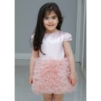 Mika Kids Kız Çocuk Özel Gün Simli Kabarık Fiyonk Detay Pudra Tütü Elbise - 2 - 3 Yaş - Pudra - Somon