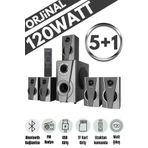Mikado 120w 5 1 Ses Sistemi Bluetooth Speaker 120w Usb Sd Fm Destekli Multimedia Hoparlör