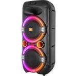 Mikado MD-208KP 40W Işıklı 7.4V 3600mAh Siyah 1 VHF UV Mikrofonlu USB/BT/TF/TWS/AUX 2 Mik Girişli Type-C Şarjlı Toplantı Hoparlörü