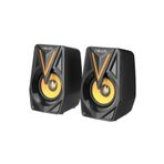 Mikado MD-S23 Glare 3x2 W Siyah USB 2.0 RGB Speaker