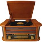 Mikado Nostalgia MN-P325 Dönence Pikap Ahşap 2X5 W Stereo Speaker MP3 Çalar USB-Radyo-CD-Kaset -BT Müzik Kutusu