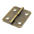 Mikadolly 20 Adet Vintage Katlanır Menteşeler Antika Bronz Menteşe Vidalar El İşi Kutusu Takı Ahşap Kılıf Hediye Göğüs Mobilya Küçük Boy (Uzunluk: 1-1/4" Genişlik: 2,54 cm)