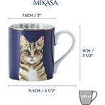 Mikasa Fine China 280ML Düz Taraflı Kupa Kedi