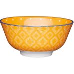 Mikasa KCBOWL07 Sırlı Seramik Kase Turuncu Nokta Desenli - Renkli - yok