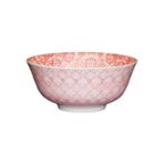 Mikasa KCBOWL12 Sırlı Seramik Kase Kırmızı Rose Garden Desenli - Çok Renkli - yok