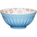 Mikasa KCBOWL32 Sırlı Seramik Kase Mavi Mozaik Desenli - Çok Renkli - yok
