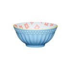 MIKASA KCBOWL32 Sırlı Seramik Kase Mavi Mozaik Desenli