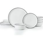 Mikasa MKLIMESTN12PC Limestone 12 Parça Porselen Yemek Takımı