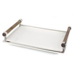 Mikasa Moor 39 x 28 x 4 cm Gümüş Ahşap Seramik Servis