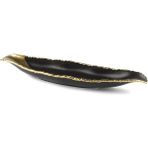 Mikasa Moor 50 x 11 x 5 cm Porselen Siyah Gold Uzun Servis