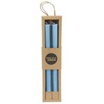 Mikasa Moor Balık Sırtı Açık Mavi Mat 25 cm 2'li Mum