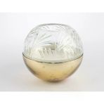 Mikasa Moor Bronz 18x16 cm Cam Kapaklı Mum