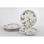 Mikasa Moor Butterfly Lovers 6lı Servis Tabağı 27CM - 1 lt - Beyaz - Mavi