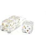 Mikasa Moor Clear Akrilik Dek 3lü 16x6x6cm Zar Seti