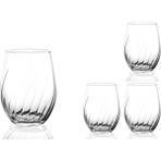 Mikasa Moor Crystal D'arques Swirly 4lü Su Bardağı 36CL - Şeffaf - 360 ml