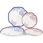 Mikasa Moor Eloria 4 Prç 2li Pasta 19CM ve Servis Tabağı 25CM Seti - 0,21 lt - Beyaz