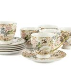 Mikasa Moor Floral Land 6'lı 200 cc Çay Fincanı Seti