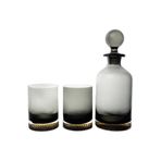 Mikasa Moor Füme Gold 3 Parça Viski Seti