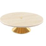 Mikasa Moor Gold Ayaklı Granıt Servıs Tabağı 25X8CM