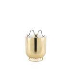 Mikasa Moor Gold Metal Siyah Kulplu Buz Kovası - Altın