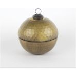 Mikasa Moor Green Gold Kapaklı Cam Mum Bergamot 12X13CM - Yeşil - Yok