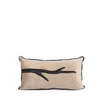 Mikasa Moor Isla Tek Dal Kadife Yastık Kırlent 35x65 Cm - Bej