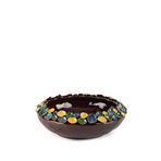 Mikasa Moor Kahve Çiçek Kabartmalı Porselen Dekoratif Kase 35 X 12 Cm