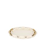 Mikasa Moor Krem Gold Oval Zincir Porselen Servis Tabağı