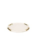 Mikasa Moor Krem Gold Porselen Oval Servis Tabağı 37 X 27 Cm