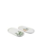 Mikasa Moor Marinet Porselen 2'li 32x16 cm Oval Servis Tabağı Seti