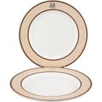 Mikasa Moor Micasa Desenli 2'li 27 cm Servis Tabağı Seti
