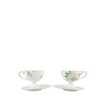 Mikasa Moor Mint Petal Porslen 2'li Çay Fincan Ve Tabağı Seti