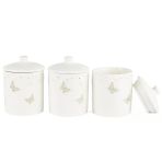 Mikasa Moor Papiliora Beyaz 3lü Baharatlık 11x8cm 250ml