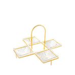 Mikasa Moor Rengi Standlı 4'lü 35x22 cm Altın Servislik