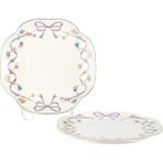 Mikasa Moor Romantic Charm 2li Tatlı Tabağı 19CM - yok - Renkli