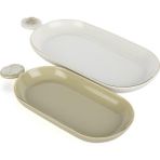 Mikasa Moor Rosaria Krem Beyaz 2li Oval Tabak 30X14-26X11CM - yok - Renkli