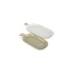 Mikasa Moor Rosaria Krem Beyaz 2li Oval Tabak 30x14-26x11cm