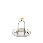 Mikasa Moor Silver Gold Kelebek Figürlü Çelik 15 cm Gümüş Dekoratif Tabak