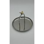 Mikasa Moor Silver Gold Kelebek Tabak 15X14CM - 100 ml - Gümüş