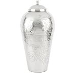 Mikasa Moor Silver Kapaklı Metal Vazo 30x60cm