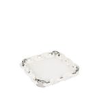 Mikasa Moor Silver Kare Zincir Porselen Servis Tabağı 30 Cm - Beyaz